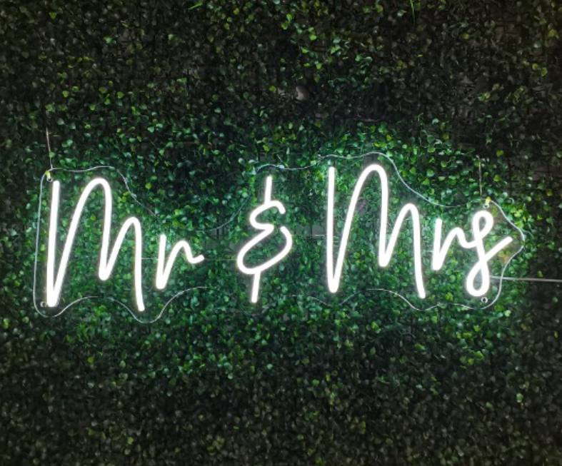 Mr & Mrs Neon Sign