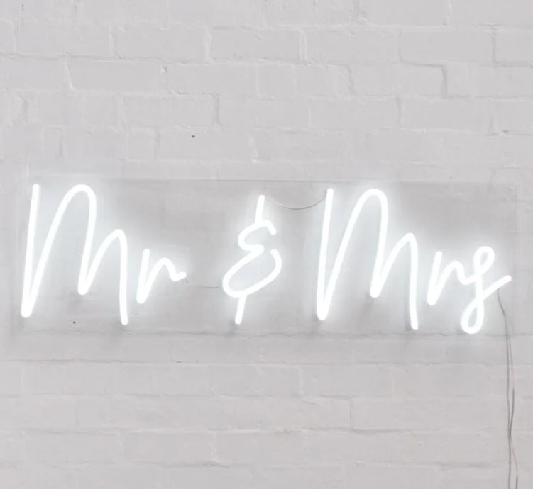 Mr and Mrs Neon Sign