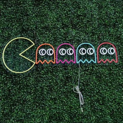 Pac-Man neon sign