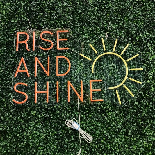 Rise and Shine Neon Sign