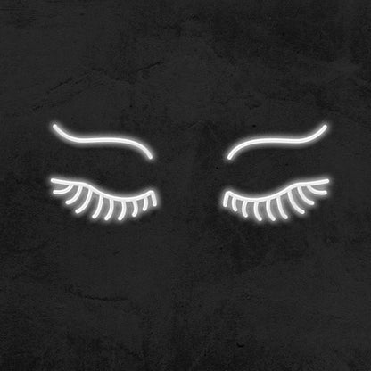 Lashes Silhouette Neon Sign