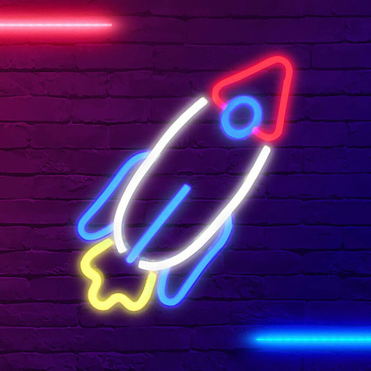 Rocket Neon Sign