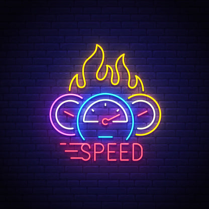 Speed Neon Sign